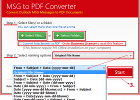 Convert Email MSG to PDF screenshot