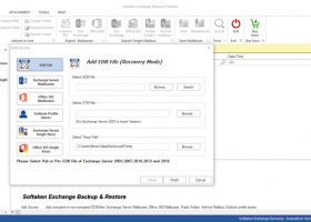 Softaken Exchange Backup and Restore screenshot