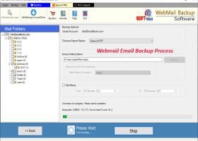 eSoftTools Webmail backup software screenshot