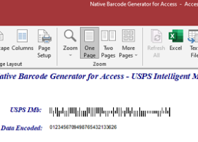 Access USPS Barcode Generator screenshot