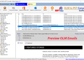 eSoftTools OLM to PST Converter screenshot