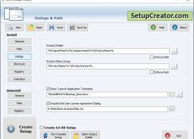 Setup Creator Software screenshot