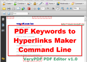 VeryUtils PDF Keywords to Hyperlinks Maker screenshot