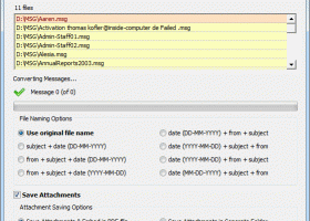 Change Outlook MSG to PDF screenshot