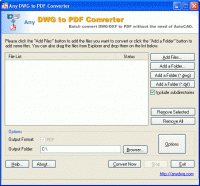 AutoCAD to PDF Converter 2010.11.1 screenshot