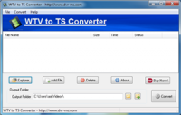 WTV H.264 to TS Converter screenshot