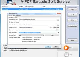 A-PDF Barcode Split Service screenshot