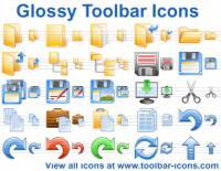 Glossy Toolbar Icons screenshot