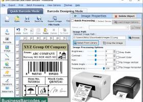 Printing Barcode Labels screenshot
