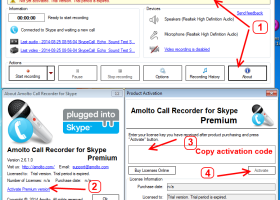 Amolto Call Recorder for Skype screenshot