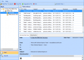 MBOX Email File Viewer Software screenshot