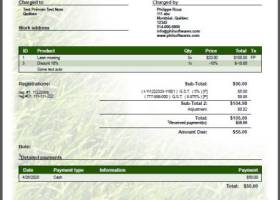 The Cost Estimation And Invoice Manager screenshot
