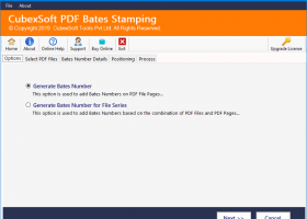 CubexSoft PDF Bates Stamping screenshot