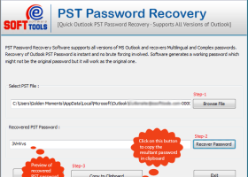 eSoftTools PST Password Recovery screenshot