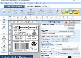 Postal Mail Barcode Software screenshot