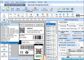 Industrial Barcode Label Software screenshot