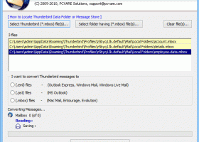 Export emails from Thunderbird to Mac Mail screenshot