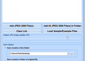 JP2 To JPG Converter Software screenshot