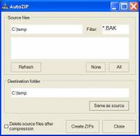 AutoZIP screenshot