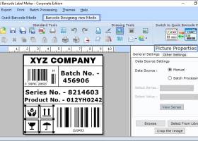 Barcode Assets Label Printing Software screenshot