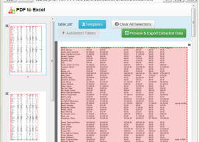 VeryUtils PDF to Excel Converter screenshot