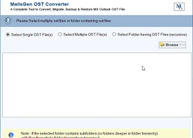 MailsGen OST Converter screenshot