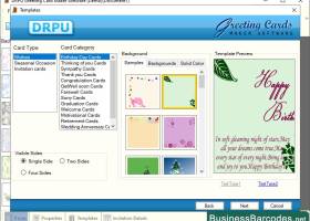 Greeting Card Designing Application screenshot