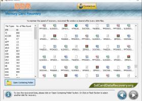 SDHC Memory Card Data Recovery Software screenshot