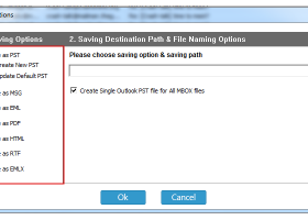 Import mail seamonkey to Outlook screenshot