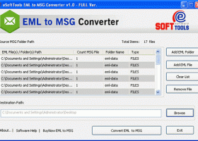 Export EML to MSG screenshot