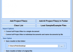 MS Project To MS Word Converter Software screenshot