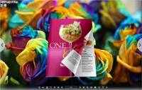 Rainbow Blossom Style Theme for 3D Book screenshot