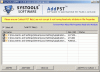 Import Multiple PST Files screenshot
