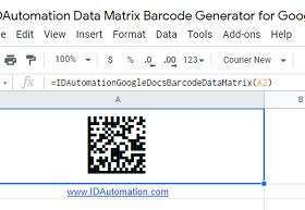 Sheets Data Matrix Script for Google screenshot
