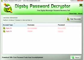 Digsby Password Decryptor screenshot