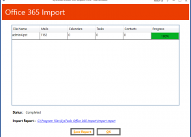Office 365 Import Tool screenshot