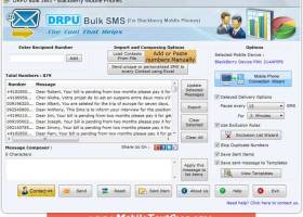 BlackBerry Mobile Text SMS Software screenshot