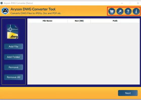 Aryson DWG Converter screenshot