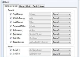Excel to Windows Contacts Converter screenshot