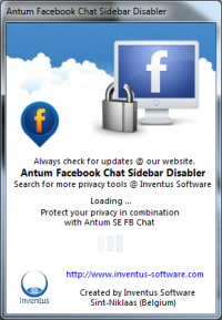 Free Facebook Chat Sidebar Disabler screenshot