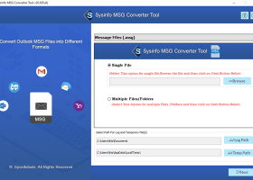 SysInfoTools MSG Converter screenshot