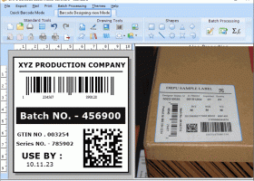 Excel Barcode Label Maker Software screenshot