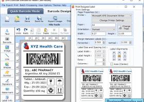 Healthcare Barcode Maker Application screenshot