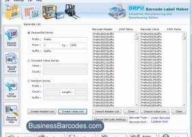 Warehousing Barcodes screenshot
