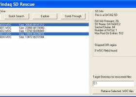 Windaq SD Rescue screenshot