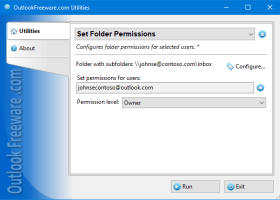 Set Folder Permissions for Outlook screenshot