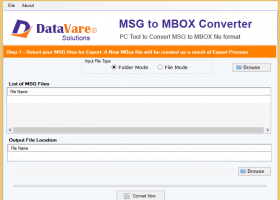 DataVare MSG to MBOX Converter Expert screenshot