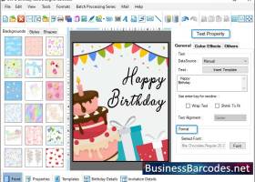 Template Design Birthday Card screenshot