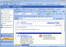 Newsletter Software SuperMailer screenshot