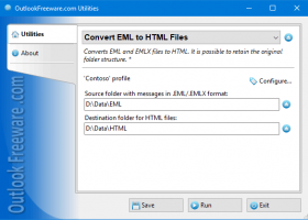 Convert EML to HTML Files for Outlook screenshot
